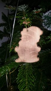 Christbaumbehang aus Buchenholz