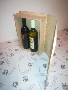 Buchcover Schatulle Geschenkbox mit Lederband aus Holz Buche