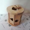 Motorikspiel für Kleinkinder Design Zylinder mit Zubehör aus Holz Buche