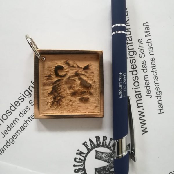 Schlüsselanhänger Tier Motive sortiert aus Holz Buche