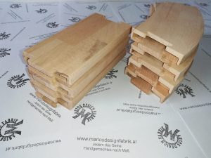 Straßenbausatz Straßenset Starterpaket 14-teilig Rundkurs oval aus Holz Buche