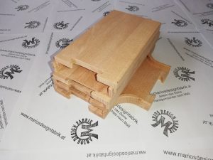 Straßenbausatz Straßenset Zusatzpaket 5-teilig Kreuzung 2 Rampen 2 Geraden aus Holz Buche
