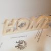Dekobuchstaben Schriftzug Home aus Holz Buche oder Zirbe