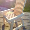 Gartendeko Stuhl Sessel Outdoor einfaches Stecksystem aus Holz Fichte