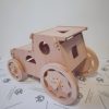 Motorikspiel für Kleinkinder Design Traktor mit Zubehör aus Holz Buche