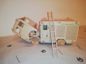 Fahrzeug Spielzeug aus Holz Design Feuerwehr