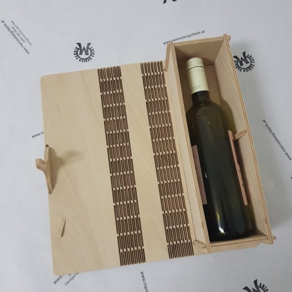 Buchcover Schatulle Geschenkbox klein mit Verschluss aus Holz